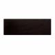 Rechthoekige zwarte houten meubelpoot 6 cm