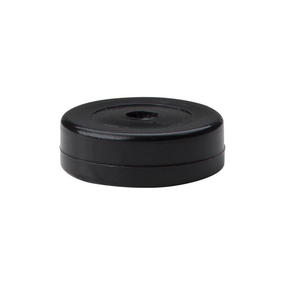 PVC glijder zwart diameter 3 cm (zakje 8 stuks)