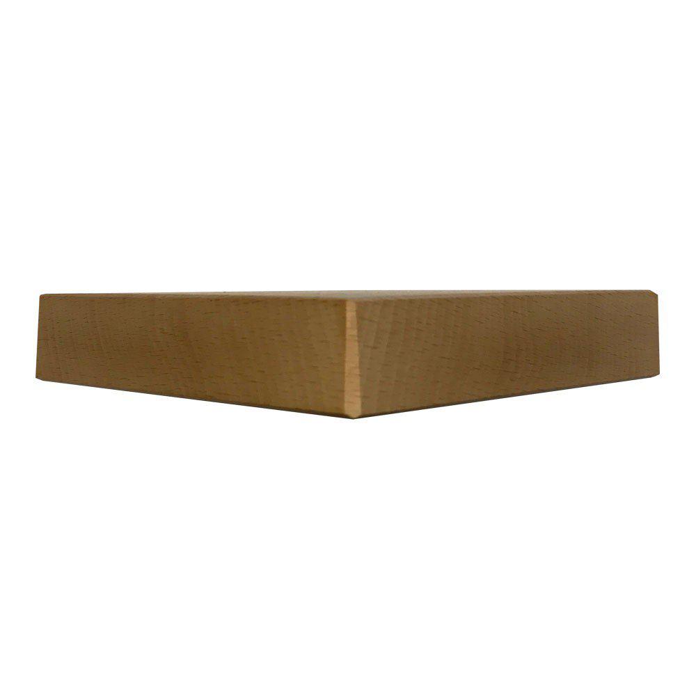 Blanke houten driehoek meubelpoot 3 cm