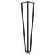 Stalen hairpin zwart hairpin ø 1,2 cm en hoogte 45 cm