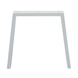 Stalen tafelpoot wit trapezium 80 bij 10 cm en hoogte 72 cm  (4 x 10 cm)