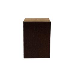 Kleine bruine vierkanten houten meubelpoot 7 cm