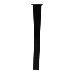 Zwarte X tafelpoot 72 cm met stelvoeten (koker 8 x 8) 