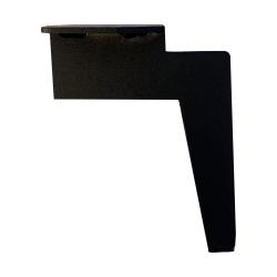 Zwarte massieve design meubelpoot 18 cm