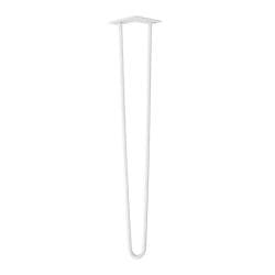 Massief stalen hairpin wit hairpin ø 1,2 cm en hoogte 71 cm