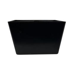 Zwarte plastic tapse meubelpoot 6 cm