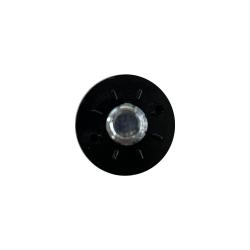 Zwarte stelvoet diameter 2 cm (M6 x 18 mm) (zakje 4 stuks)