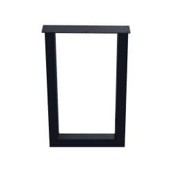 Zwarte U barpoot hoogte 90 cm (koker 8 x 8)