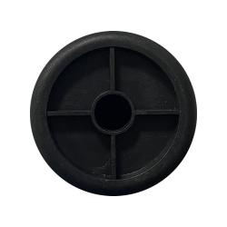Stalen mat zwarte ronde verstelbare meubelpoot 13 cm