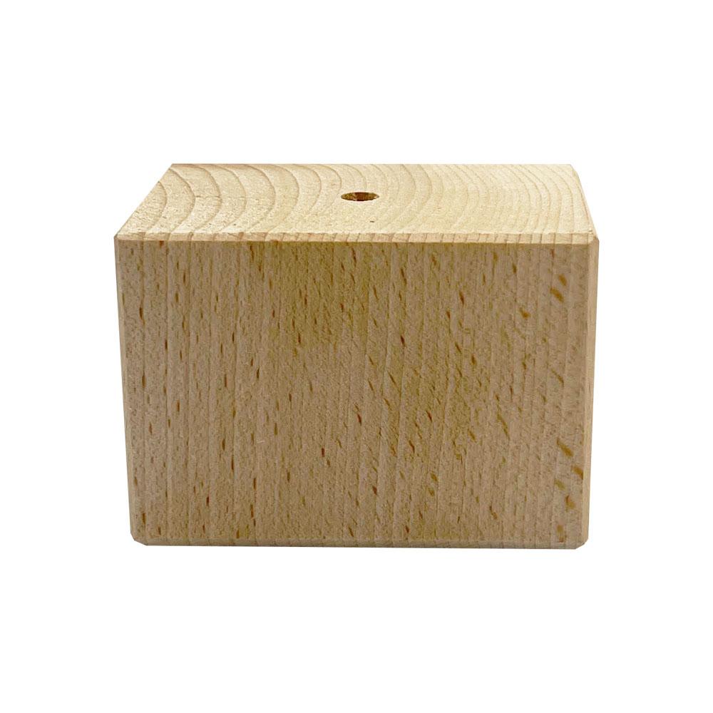 Kleine vierkanten houten meubelpoot 5 cm