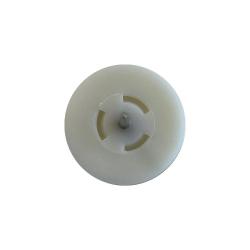 Meubelglijder kunststof wit diameter 2,5 cm (zakje 20 stuks)
