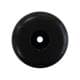 Meubelpoot zwart rond Ø 5 cm en hoogte 2,5 cm  van kunststof