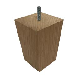 Tapse onbewerkte houten meubelpoot 11,5 cm (M8)