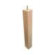 Meubelpoot  vierkant 5 bij 5 cm en hoogte 36 cm  van massief hout (M8)