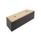 Meubelpoot rechthoek bruin 13 x 5,5 cm - hoogte 4 cm
