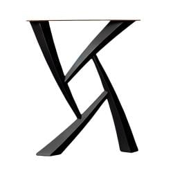 Stalen Hashtag tafelpoot breedte 60 cm en hoogte 72 cm zwart