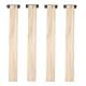 Eiken rechte tafelpoot 72 cm van massief hout 8 x 8 cm - set van 4 stuks