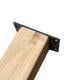 Eiken rechte tafelpoot 72 cm van massief hout 8 x 8 cm - set van 4 stuks