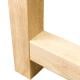 Eiken houten A taps tafelpoot bar poot 69 bij 8 cm en hoogte 100 cm  (8 x 8 cm)