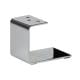 Massief stalen meubelpoot chroom design 15 bij 7 cm en hoogte 12 cm  (1 x 7 cm)