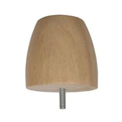 Meubelpoot  rond Ø 8 cm en hoogte 8 cm  van massief hout (M8) 