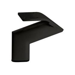Stalen meubelpoot zwart design 11,5 bij 2 cm en hoogte 10 cm 