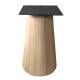 Eiken houten kegel tafelpoot conisch ø 45 cm en hoogte 74 cm