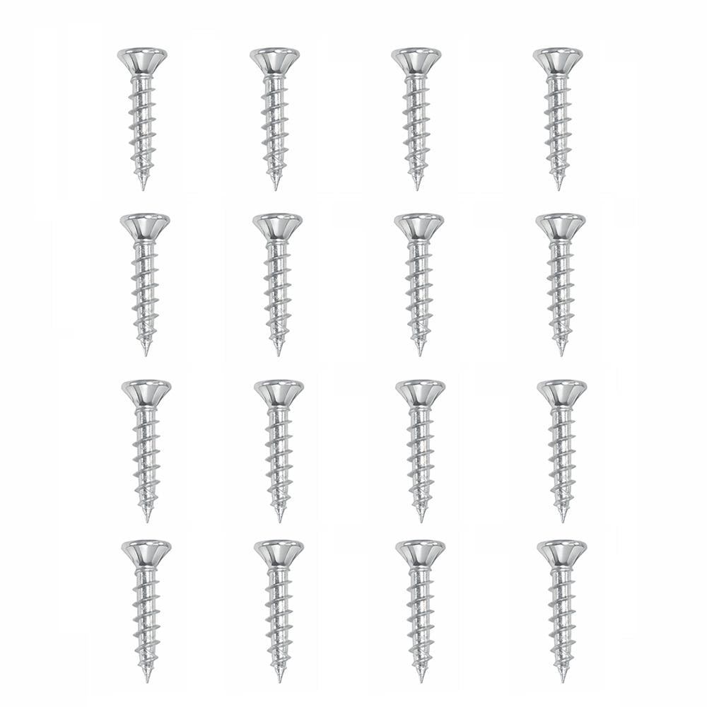 Set stalen schroeven verzinkt rond ø 0,4 cm en lengte 2 cm  - 16 stuks