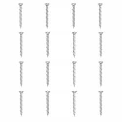 Set stalen schroeven verzinkt rond ø 0,5 cm en lengte 5 cm  - 16 stuks