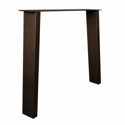Stalen tafelpoot anodic brown trapezium 80 bij 10 cm en hoogte 72 cm (4 x 10 cm) Stalen tafelpoot anodic brown trapezium 80 bij 10 cm en hoogte 72 cm (4 x 10 cm)