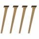 Eiken schuine tafelpoot 73 cm van massief hout 11 x 3 cm - set van 4 stuks