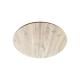 Eiken salon tafelblad rond, diameter 50 cm en dikte 4 cm massief eiken
